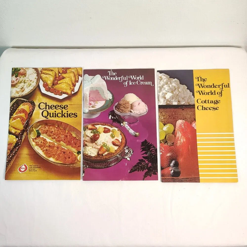 Vintage Dairy Recipe Booklet Lot American Dairy Association Mid Century